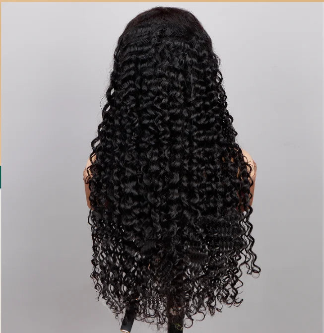 100% Human Hair 13x4 Water Wave Lace Frontal Wig HD 20 Inch 13x4 Lace Front Wigs Water Loose Waves Black Brazilian Pre Plucked
