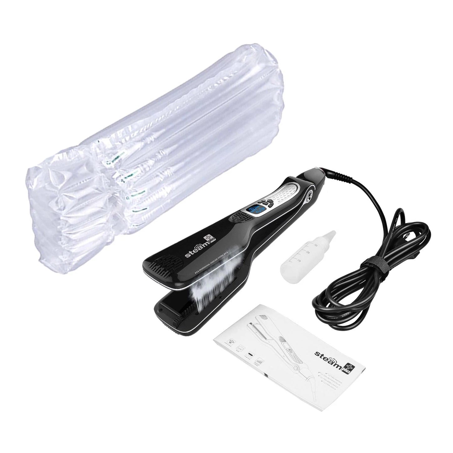 Hair Curlers For Women Hair Straightener Steam Titanium Ceramic Flat Iron Professional Electric Comb Hair Curling Iron Styler