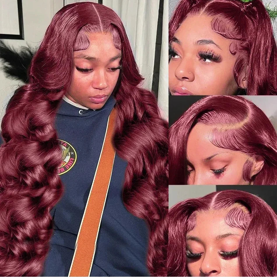 100% 34 Inch Brazilian Virgin Human Hair Wig Body Wave 13x4 HD Lace Frontal Wigs,180% Human Hair Glueless Lace Front Wig