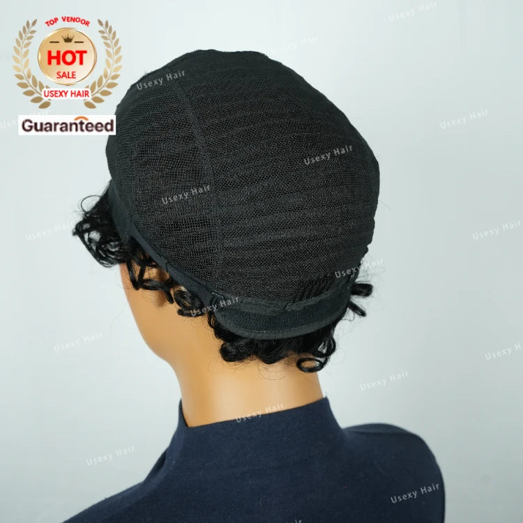 20% Off Short Wigs, Human Hair Wigs for Women Human Hair Rose Natural Color Human Hair Wig Machine Made