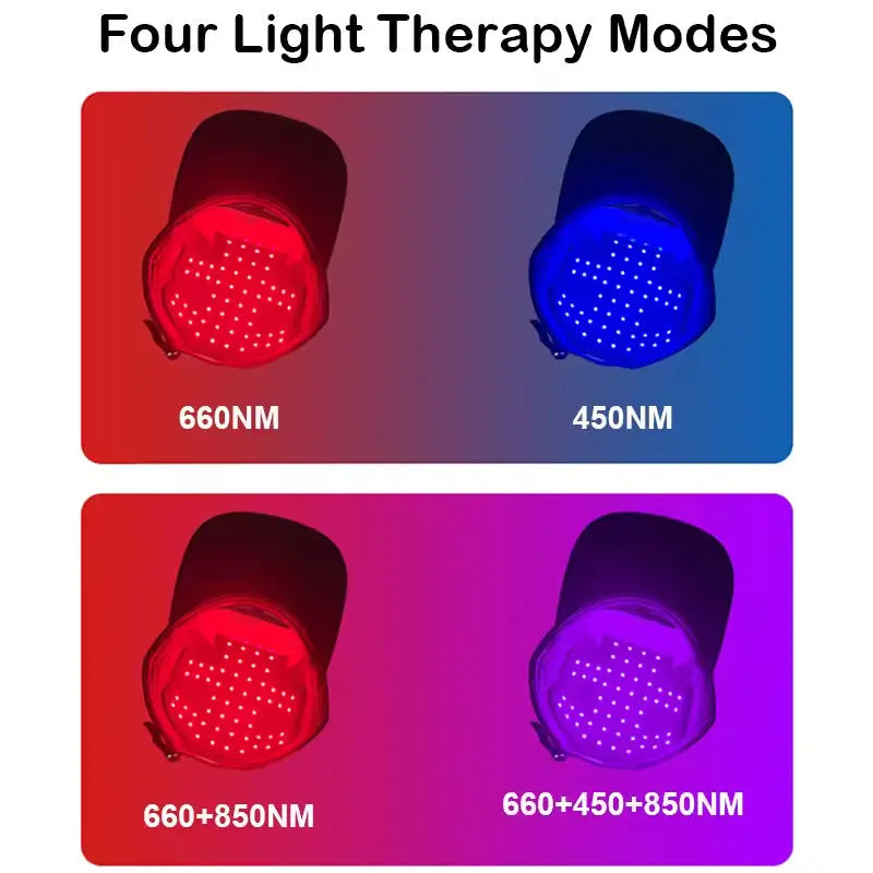 Hair Growth Cap Anti Hair Loss and Growth Laser Helmet Hat Hair Regrowth Light Therapy Device Relax Head Treatment Hat Machine