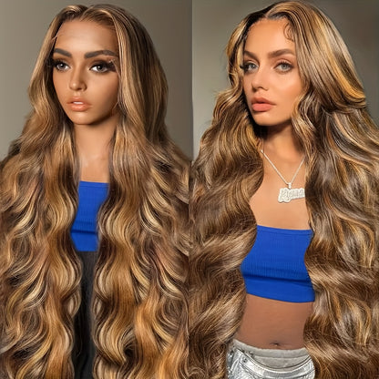 You Been to the Salon - Honey Blonde/Brown Ombre Body Wave/ Straight Hair