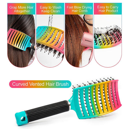 A Magical Scalp Massaging Detangling Hairbrush
