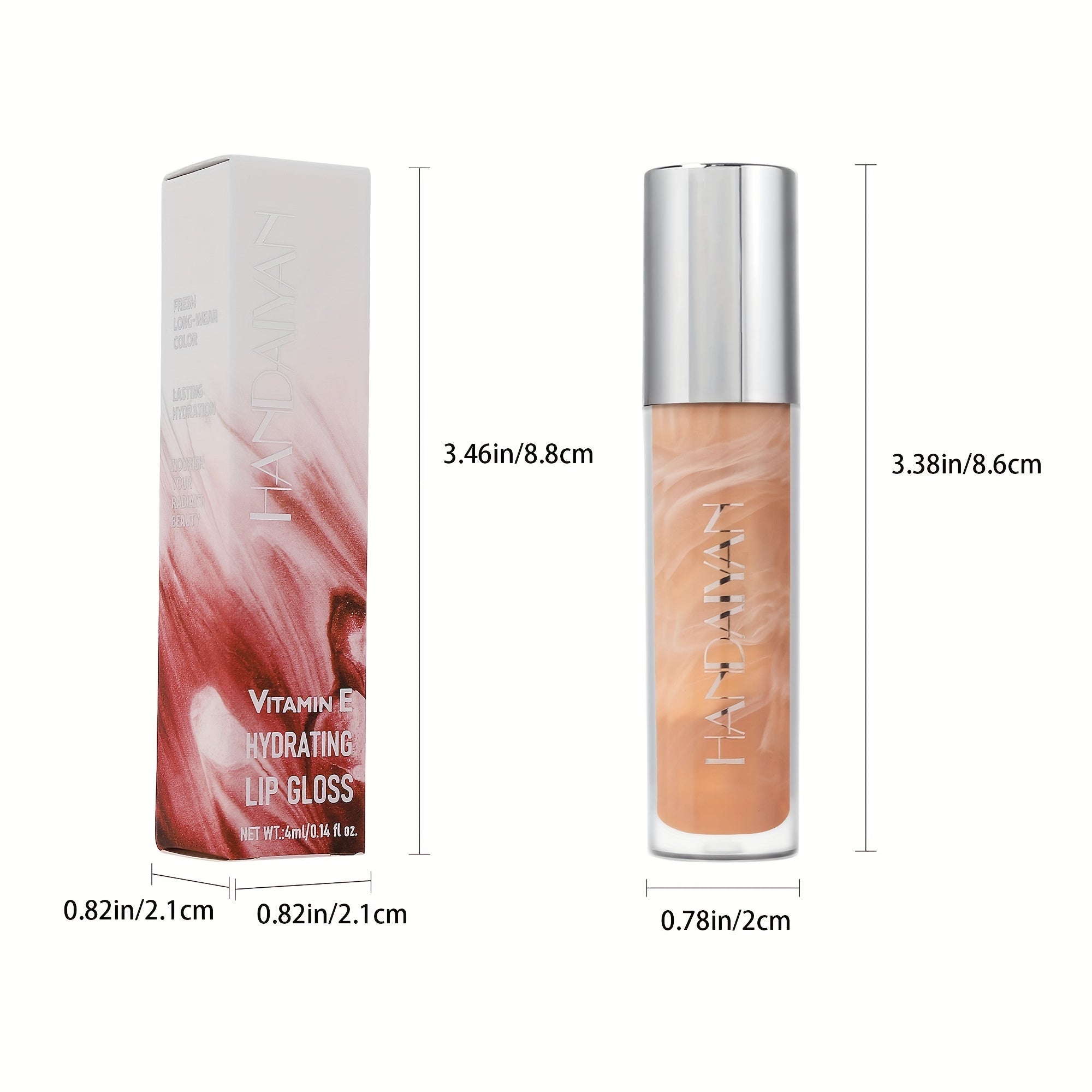 Marble Lip Glaze, Moisturizing Long-Lasting Liquid Lipstick, Lip Gloss, Vibrant Color Selection, 0.14oz Each, Non-Stick Formula, High-Shine Finish, Lightweight Beauty Makeup