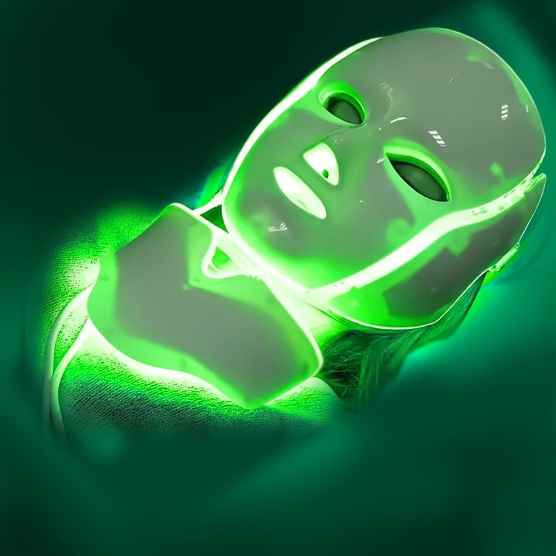 7-Color Facial Mask Machine for Women, Neck Beauty Care, Unscented, 110-130V US Plug, No Battery, Perfect Gift for Girlfriend, Women, Friends on Valentine'S Day