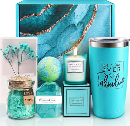 Valentines Day Gifts for Her, Relaxing Spa Gift Basket Set, Unique Birthday Gift Ideas for Women, Christmas Gifts for Mom Sister Best Friend Wife, Employee Teacher Nurse Appreciation Gift