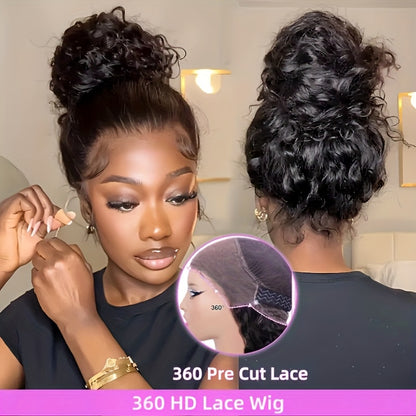 360 HD Full Lace Front Curly Wigs