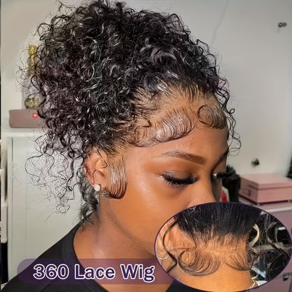 360 HD Full Lace Front Curly Wigs