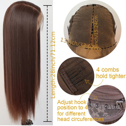 Brown Colored 13x6 Lace Front