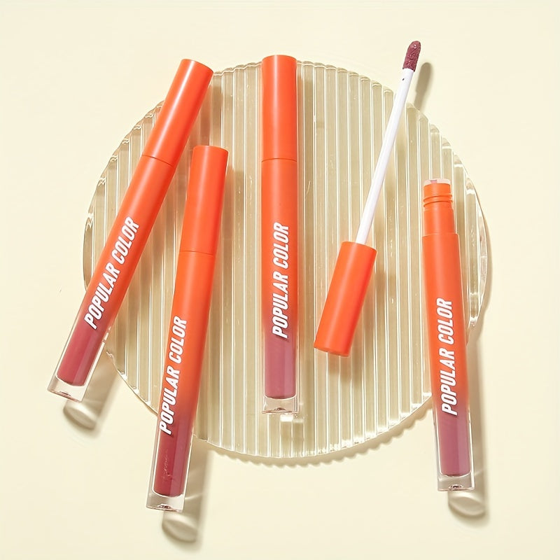 Beauty Matte Lip Gloss Glitter 19 Colors Long Lasting Moisturizing Liquid Makeup Rouge Lip Glaze Cosmetic, Liquid Lipstick, Lip Makeup For Music Festival