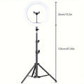 10 Inch With 1.2 Meters Bracket Ring Fill Light Female Anchor Beauty Skin Rejuvenation Thin Face HD Net Red Makeup Artifact LED Mobile Phone Bracket Drop