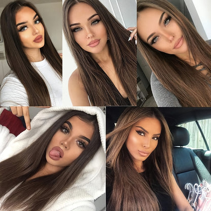 Brown Colored 13x6 Lace Front