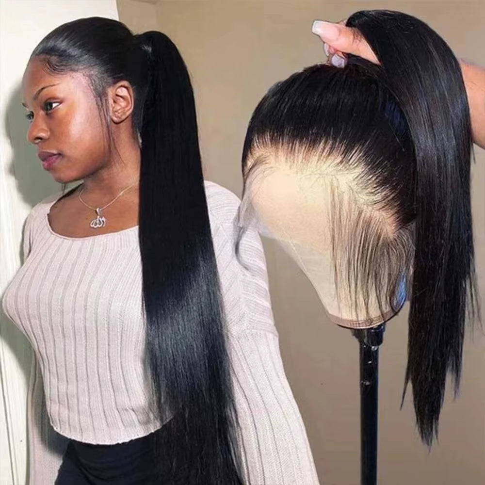 250Density 360 Full Lace Wig Invisi Strap Glueless Wig Preplucked Wig Straight HD 360 Lace Front Wig Precut Lace Glueless Wig