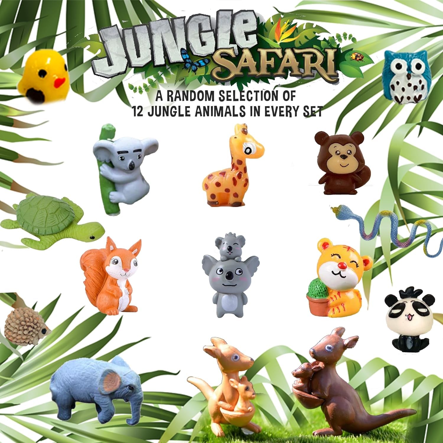 Bath Bombs for Kids with Surprise Inside, 12 Bubble Bath Fizzies with Jungle Animal Toys. Moisturizing, Gentle & Kids Safe, Rainbow Spa Bath Fizz, Birthday Gift Easter Basket Essentials for Boy Girls