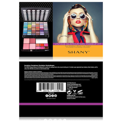 Glamour Girl Makeup Kit Eyeshadow Beauty Palette with Eye Shadows, Blushes, Lipstick Lip-Gloss, Make up Mirror, Cosmetics Applicators, Premium Gift Packaging - Glamour