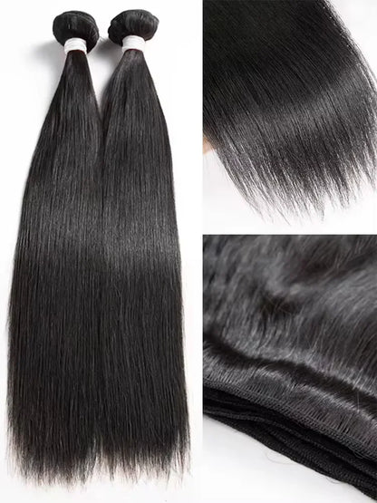 30 40 Inch Bone Straight Human Hair Bundles 14A Natural Color Brazilian Remy Hair