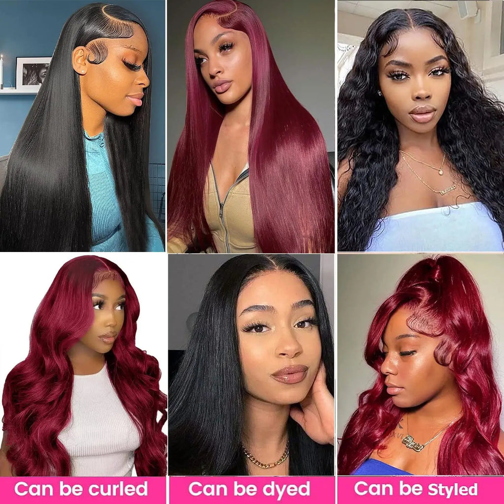 99J Human Hair Bundles Red Bundles Burgundy Straight Human Hair Bundles Grade 12A Remy Hair 3 Bundles Wine Red Straight Bundles