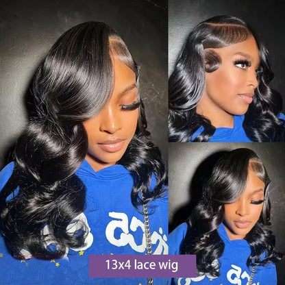 220% Density Body Wave Wear And Go Glueless Human Hair Wigs Bob Wigs For Women Ready To Wear Pre Cut 13x4 Front Wig No Lace