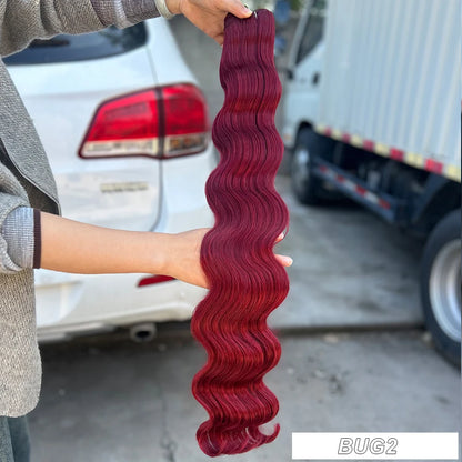 30Inches Ombre Blond T1B/27# 200g Body Wave Brown 12# M816 Highlight P27/613 White 58# Bio Protein Synthetic Hair Weave Bundles