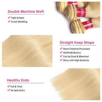 Alimonica Bundles Honey 613 Blonde Remy