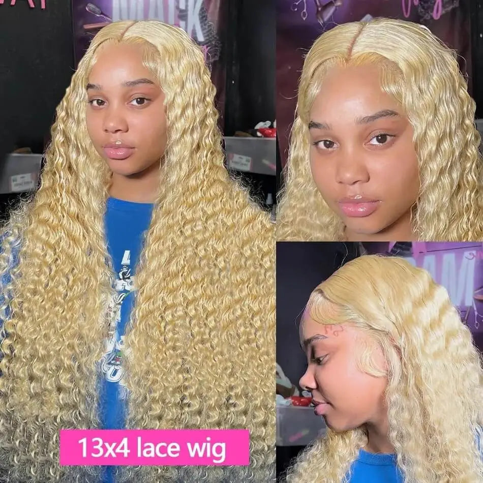 613 Hd Transparent lace human hair wig