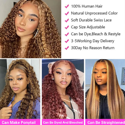 Highlight Wig Human Hair Ombre Hd Lace