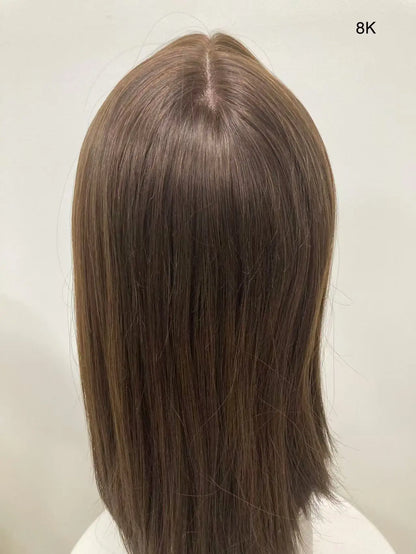 Premium European Virgin Hair Medical Wig Silk Base Medium Adjustable Wig for Cancer Patients Custom Natural Scalp Hairpiece HD