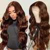 100% 34 Inch Brazilian Virgin Human Hair Wig Body Wave 13x4 HD Lace Frontal Wigs,180% Human Hair Glueless Lace Front Wig
