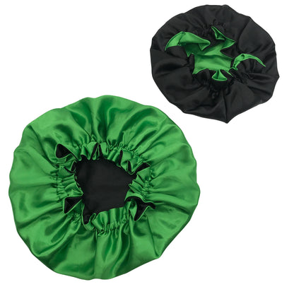 Diamond Luxury Mommy and Me Double Satin Silk Bonnet with Edge Band Head Wrap Bonnet Vendor Custom Ready Ship Silk Hair Bonnets