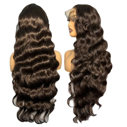 African Wig for Women with Long Curly Hair and Large Waves