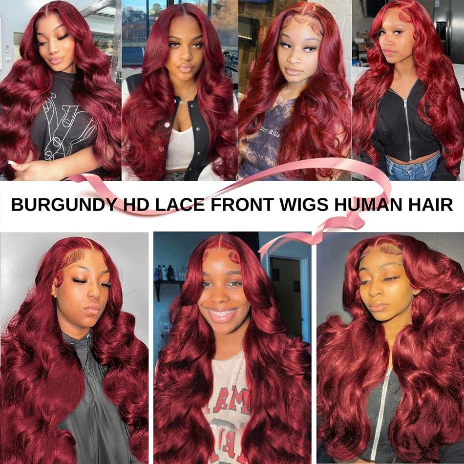100% 34 Inch Brazilian Virgin Human Hair Wig Body Wave 13x4 HD Lace Frontal Wigs,180% Human Hair Glueless Lace Front Wig