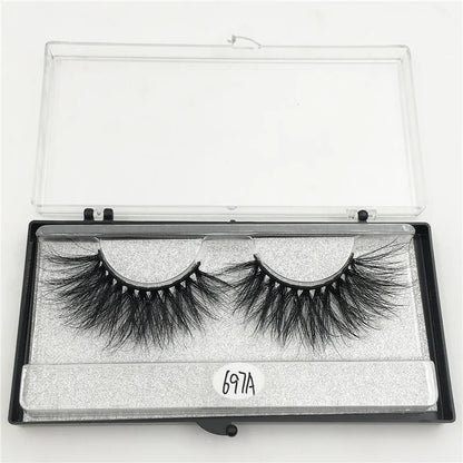 RED SIREN Dramatic Long Thick 25mm Mink Lashes Wholesale Bulk False Eyelashes