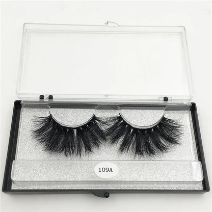 RED SIREN Dramatic Long Thick 25mm Mink Lashes Wholesale Bulk False Eyelashes