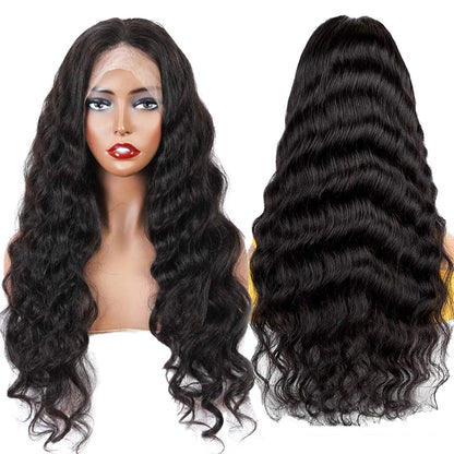 12A 250 Density Long 30 Inch Lace Closure Wig Cuticle Aligned Brazilian Virgin Human Hair Wigs