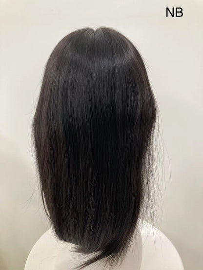 Premium European Virgin Hair Medical Wig Silk Base Medium Adjustable Wig for Cancer Patients Custom Natural Scalp Hairpiece HD