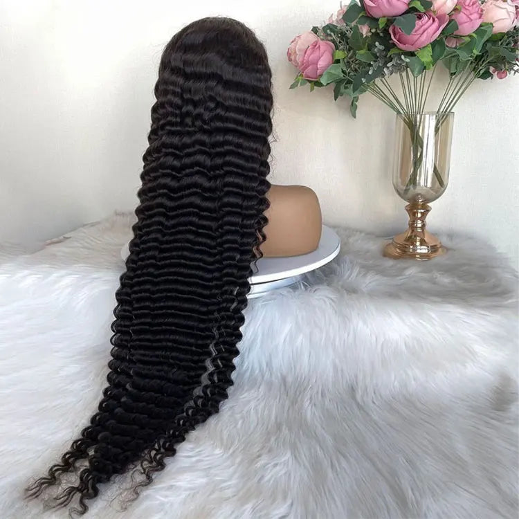 12A 250 Density Long 30 Inch Lace Closure Wig Cuticle Aligned Brazilian Virgin Human Hair Wigs