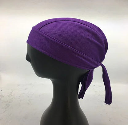 High Quality Custom logo High Elastic Cycling Doo RAG Skull Bandana Head Wrap Breathable Helmet Liner