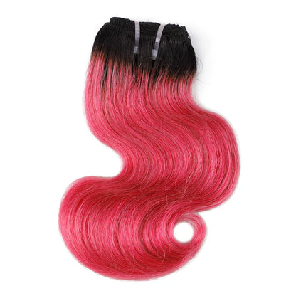 BHF Ombre Brazilian Body Wave Human Hair Bundles 50g/pc 1B/27 & 1B/613 Remy Hair Extensions 8 Inch can make wigs Halloween Day