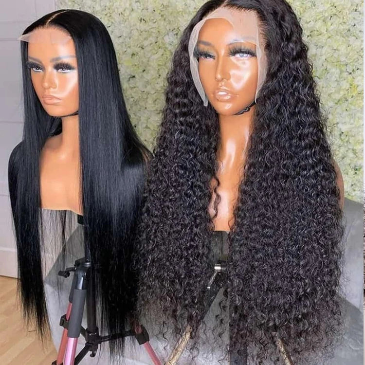 12A 250 Density Long 30 Inch Lace Closure Wig Cuticle Aligned Brazilian Virgin Human Hair Wigs