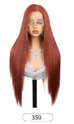 NEW ARRIVAL Super Long Synthetic High Quality Wigs 28 Inch 265g Color 13*6 Wig Lace Front Highlight Silky Straight Wigs