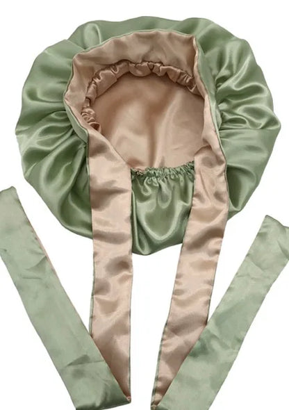 Diamond Luxury Mommy and Me Double Satin Silk Bonnet with Edge Band Head Wrap Bonnet Vendor Custom Ready Ship Silk Hair Bonnets