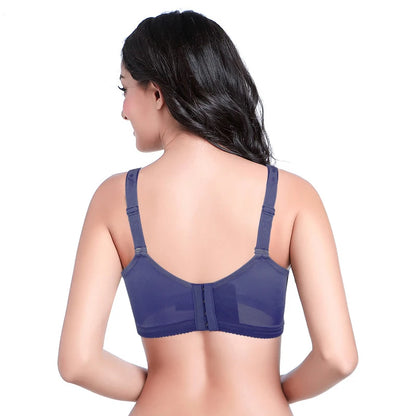 ONEFENG 6026 Breathable Lace Everyday Super Soft Comfortable Mastectomy Bra with Pockets for Breast Cancer Women