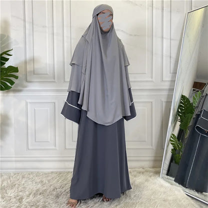New Hijab Cap Muslim Abayas for Women Arabic Prayer Islamic 3 Layers Shawls Full Cover Head Wrap for Women Winter Khimar