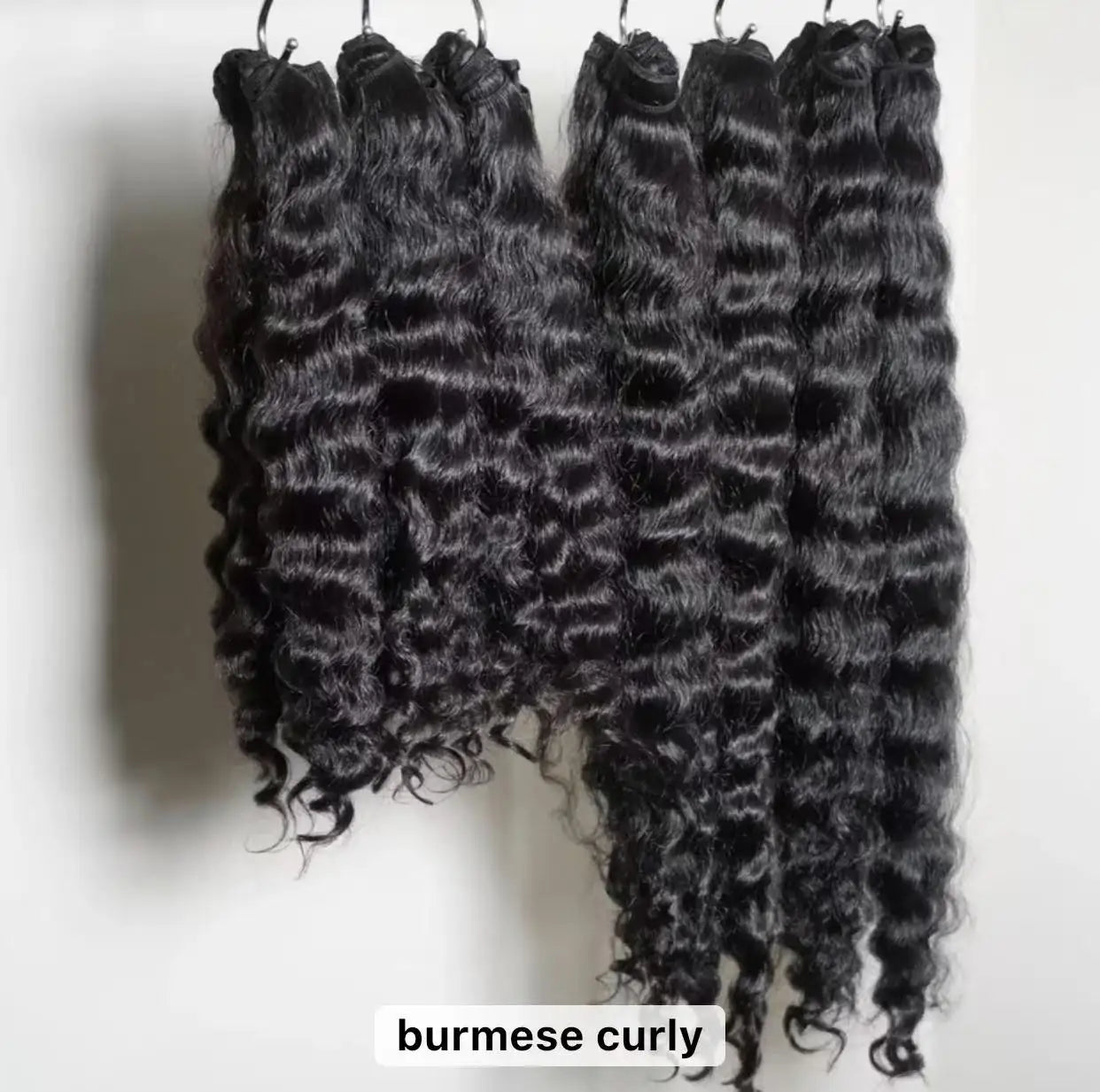 Raw Human Hair 100 Percent Human Hair Burmese Curly Hair Bundles Pixie Curly Natural Wave Straight