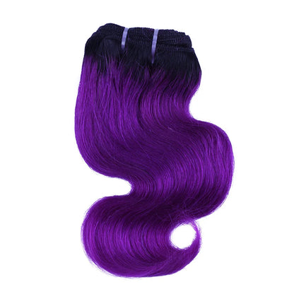 BHF Ombre Brazilian Body Wave Human Hair Bundles 50g/pc 1B/27 & 1B/613 Remy Hair Extensions 8 Inch can make wigs Halloween Day