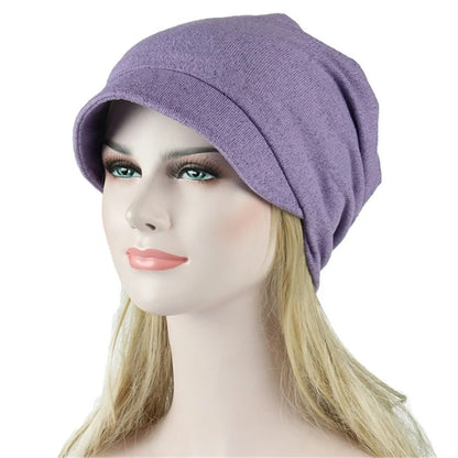 Women Soft Satin Lining India Hat Stretch Sleep Cap Muslim Ruffle Cancer Chemo Hat Beanie Scarf Turban Head Wrap Cap
