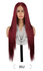 NEW ARRIVAL Super Long Synthetic High Quality Wigs 28 Inch 265g Color 13*6 Wig Lace Front Highlight Silky Straight Wigs
