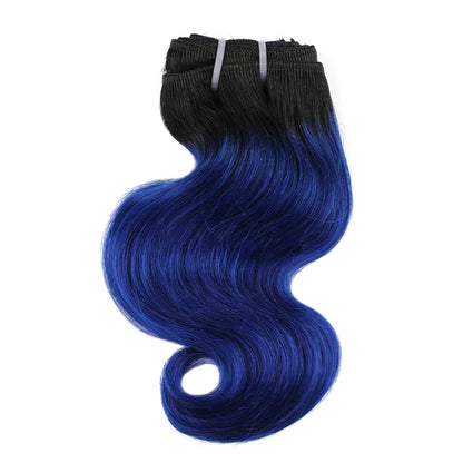 BHF Ombre Brazilian Body Wave Human Hair Bundles 50g/pc 1B/27 & 1B/613 Remy Hair Extensions 8 Inch can make wigs Halloween Day