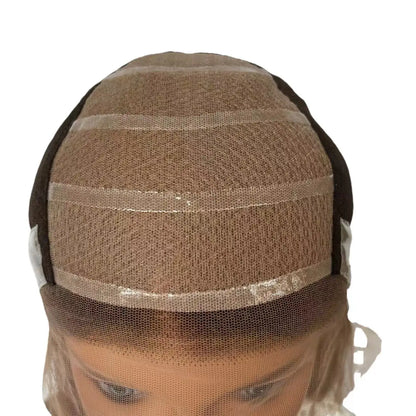 100%Hand-Tied  Human Hair Silk Top Silk Base Top Medical Wig Human Hair Medical Wig for Cancer Patients  Silicone