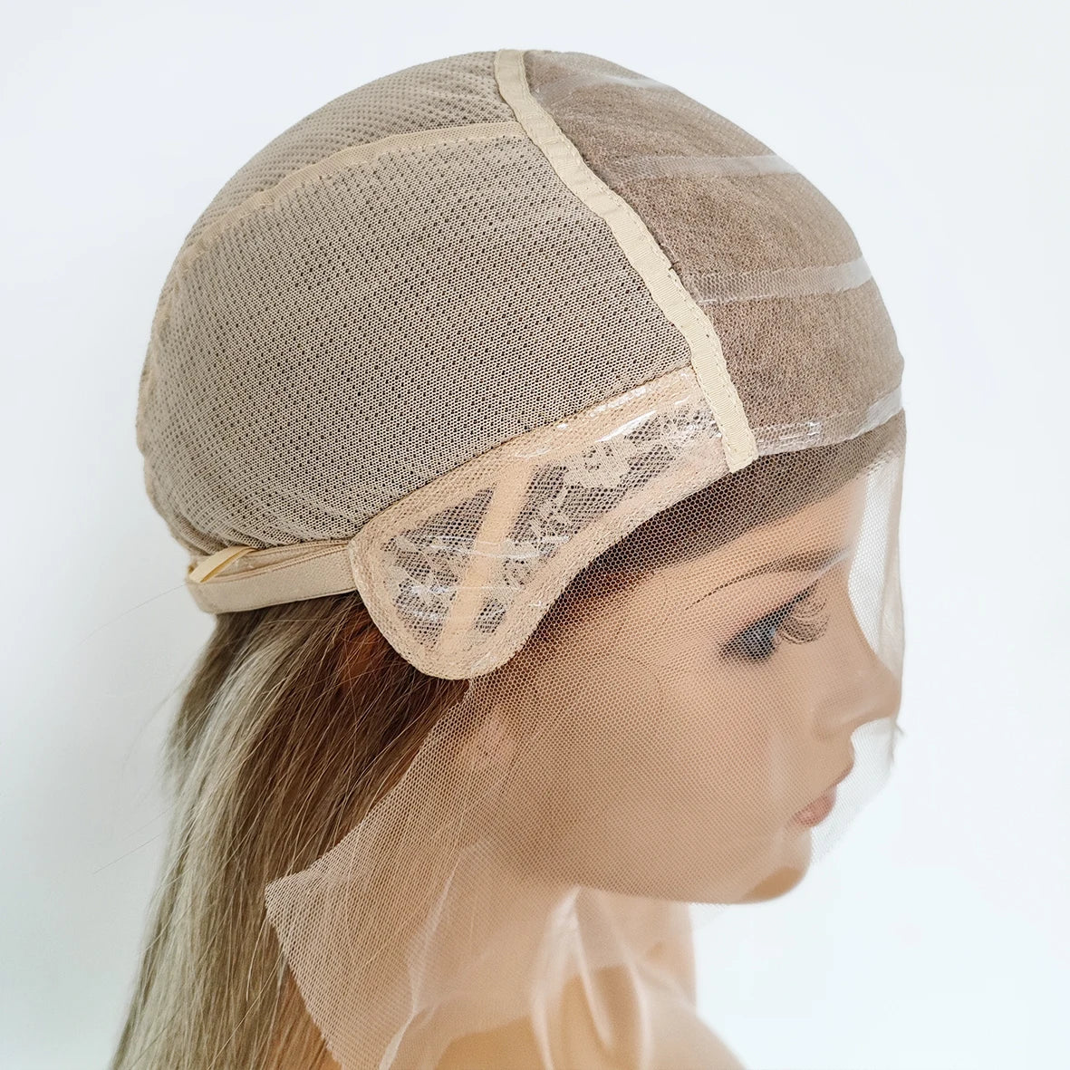 Premium  Quality 100%  Raw Virgin Human Hair All Hand Tied Silk Base Top Medical Wig with Silicone Top for Cancer Patient